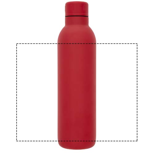 Bouteille de sport de 510ml avec isolation par le vide et couche de cuivre Odin rouge