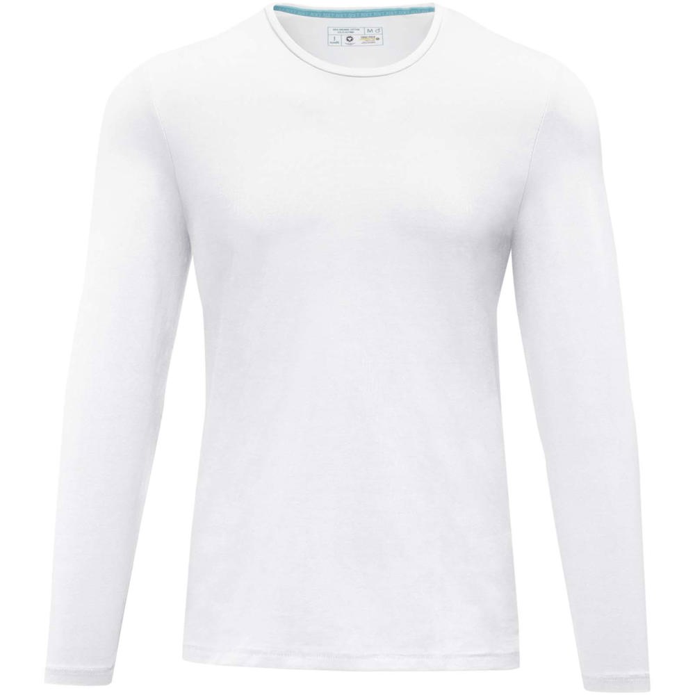 T-shirt bio manches longues homme Ponoka Blanc