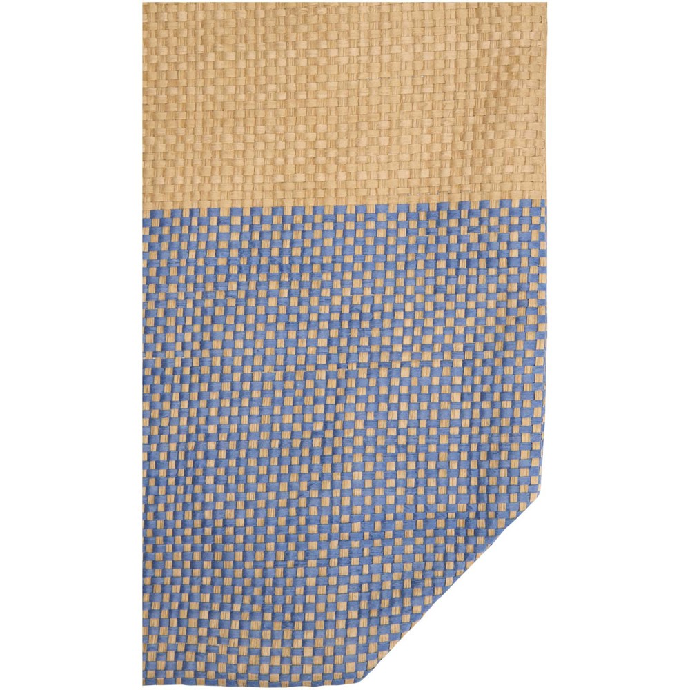 Rhythm grosse Strohpapier Tragetasche mit Reissverschluss, 21 l Ozeanblau