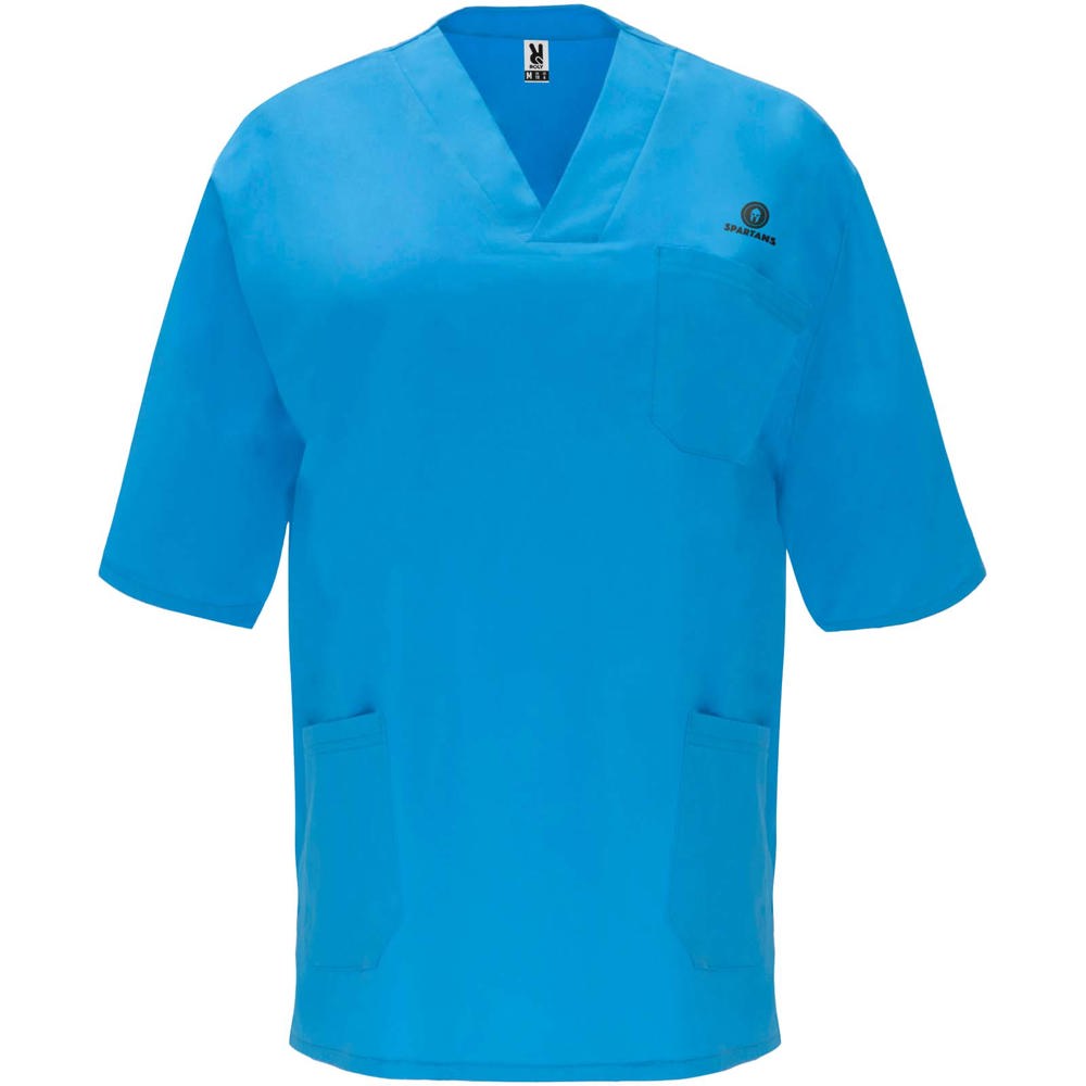 Panacea Kurzärmeliges Arbeitshemd, 160 g/m2, unisex donau-blau