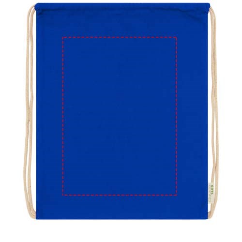 Orissa 140 g/m² Turnbeutel aus Bio-Baumwolle 5L royalblau