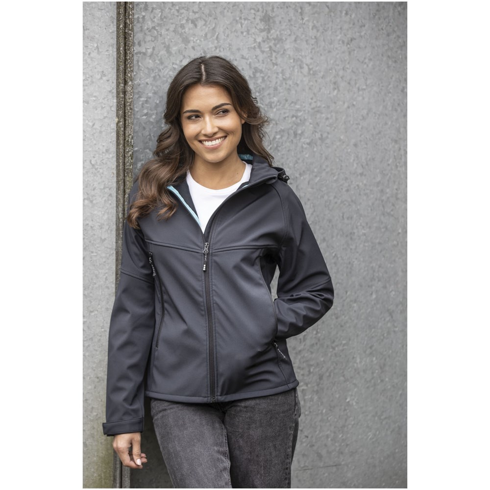 Coltan Softshelljacke aus recyceltem Material für Damen storm grey