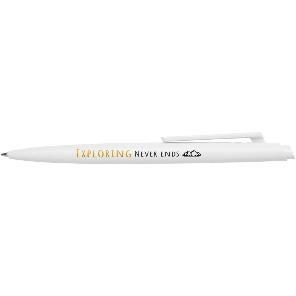 Stylo bille Ipe recyclé RCS (encre noire) blanc