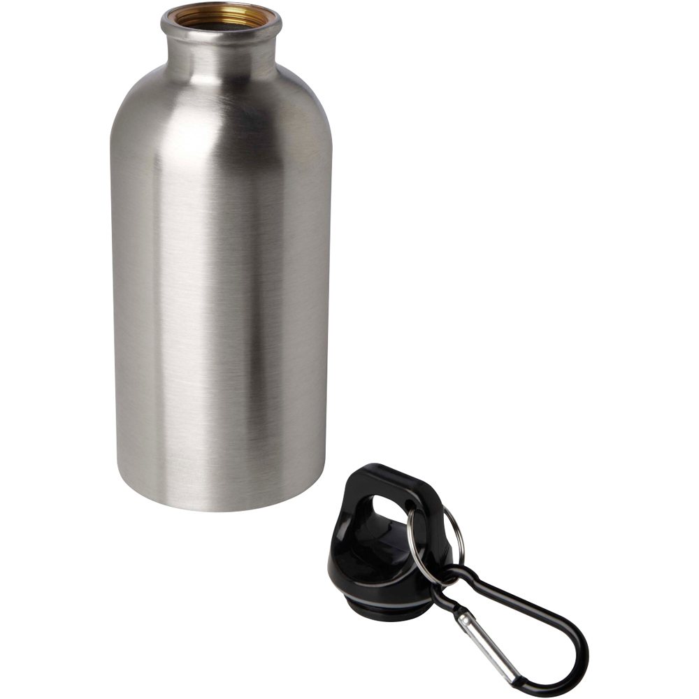 Trinkflasche 400 ml 360 Grad silber