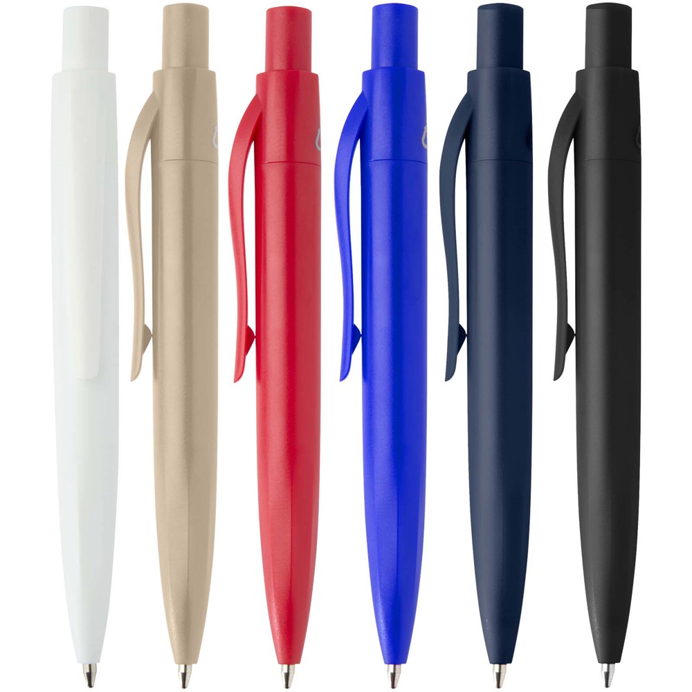 Mini-stylo à bille Ramin en plastique recyclé (encre bleue) rouge