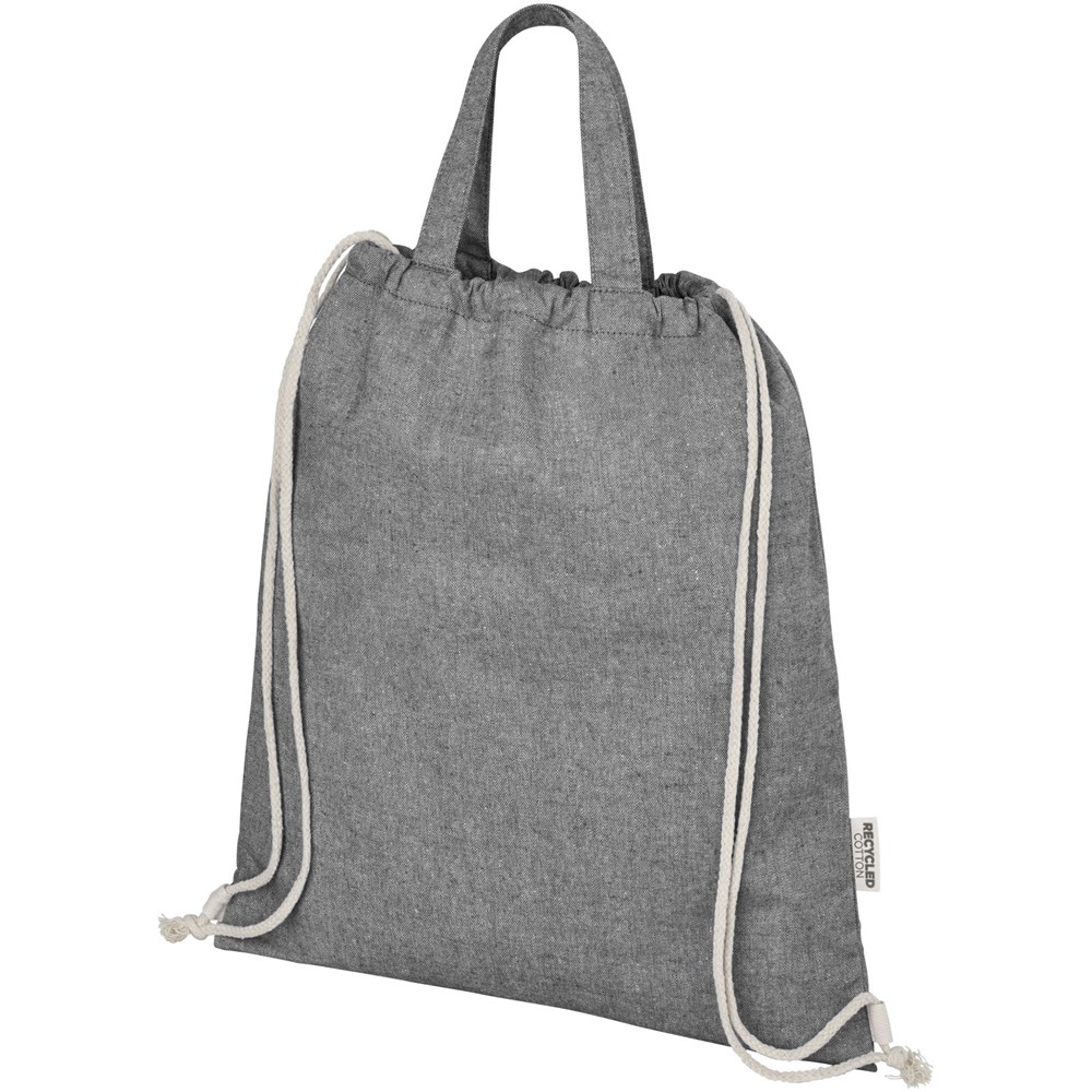 Pheebs 150 g/m² Aware™ recycelter Turnbeutel heather schwarz