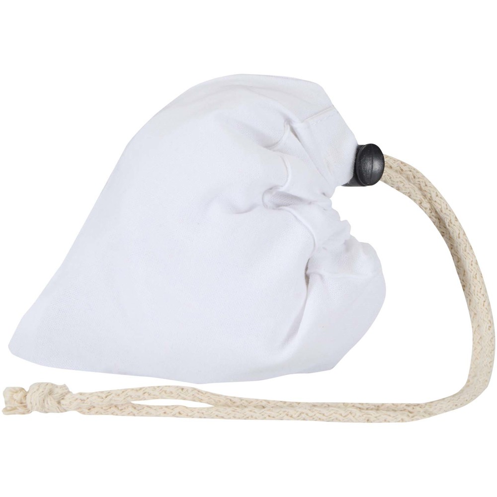 Madras Blend 140 g/m², GRS-zertifizierte, faltbare Baumwoll Tragetasche, 7 l Weiss