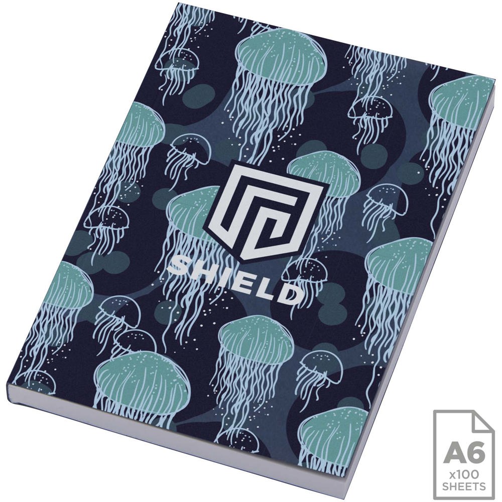 Cahier Novella Austen à couverture souple A6 de 100 feuilles Bleu