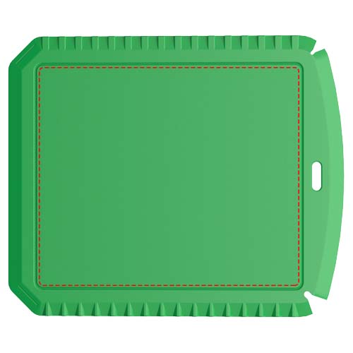 Thrym rechteckiger Eiskratzer aus recyceltem Kunststoff grün
