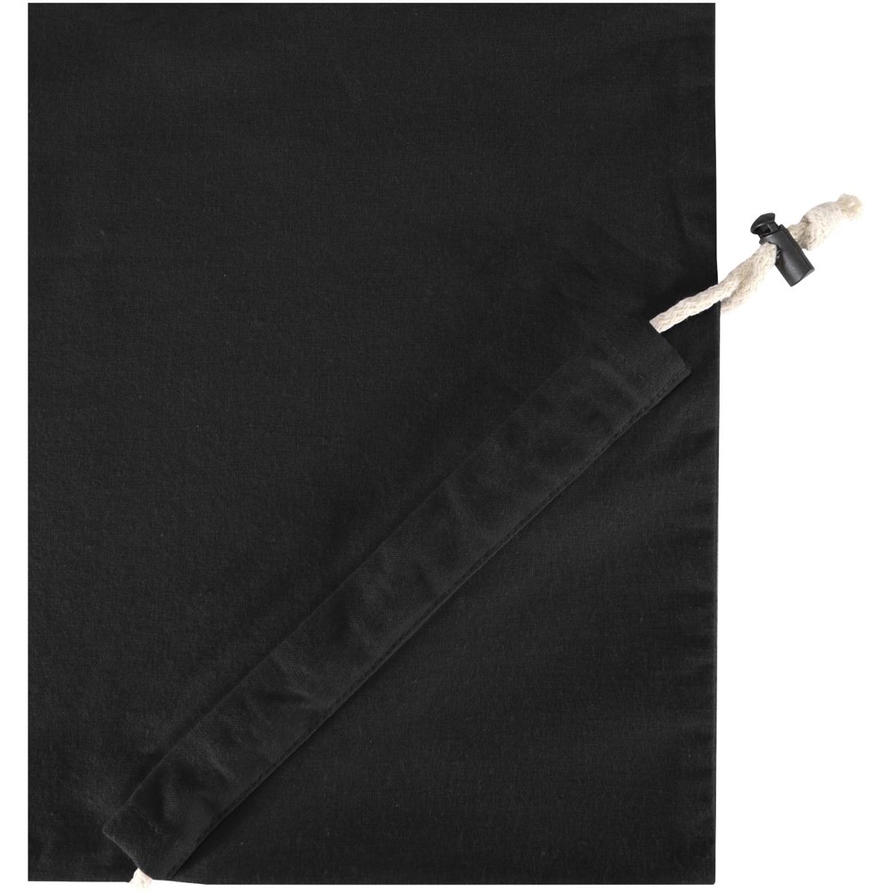 Madras Blend 140 g/m², GRS-zertifizierte, faltbare Baumwoll Tragetasche, 7 l Schwarz
