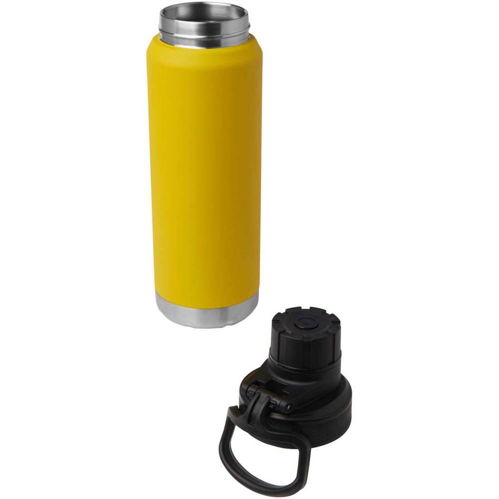 Fortis 700 ml RCS-zertifizierte Kupfer-Vakuum Isolierflasche aus recyceltem Edelstahl (Kohlensäure geeignet) Ochre