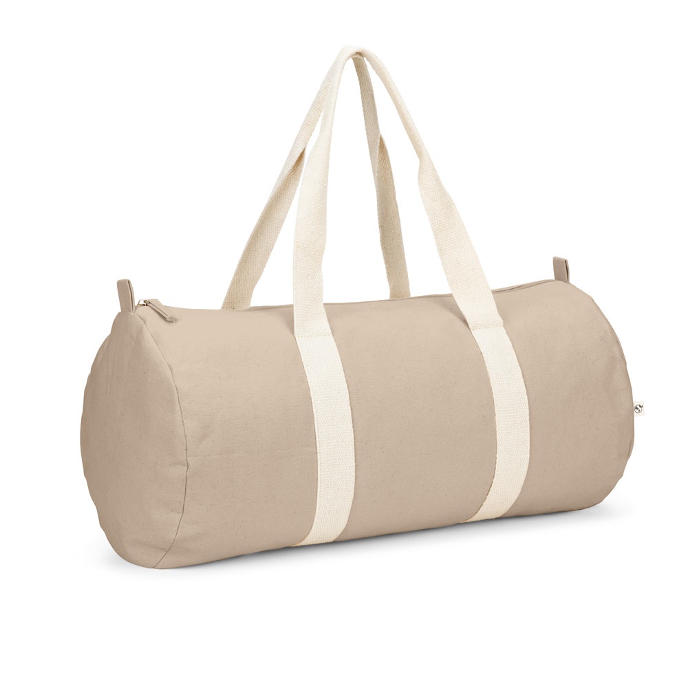 SAINT SPORT Sac de sport en coton recyclé et polyester recyclé (380 g/m²) Naturel