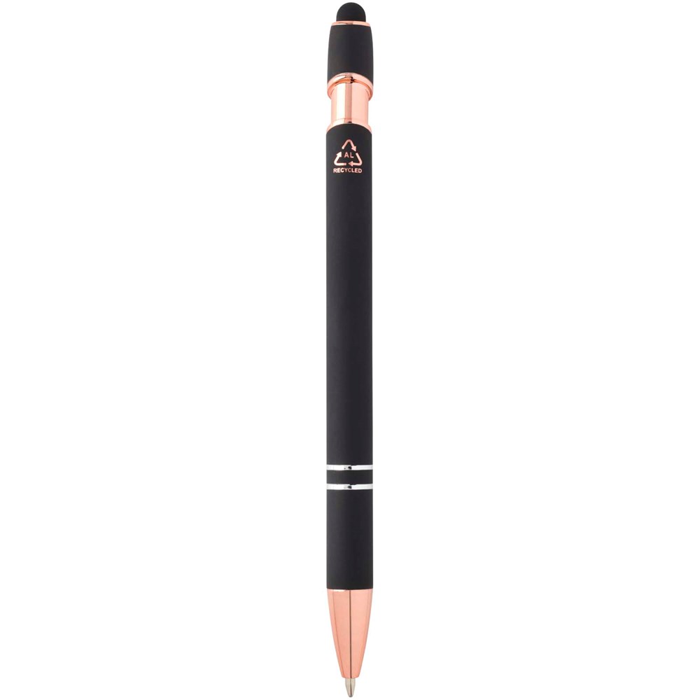 Nanna Kugelschreiber mit Roségold Finish schwarz