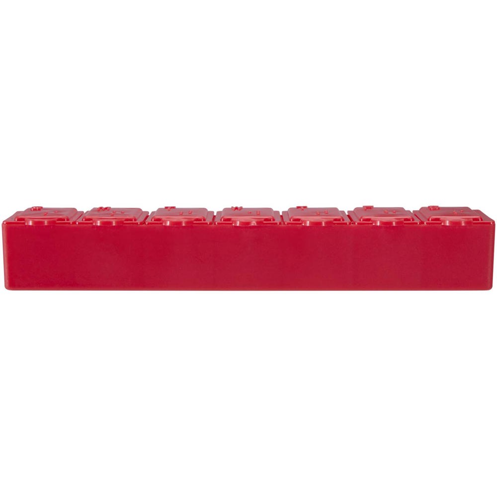 Dose 7 Tage Multivitamin Organizer rot