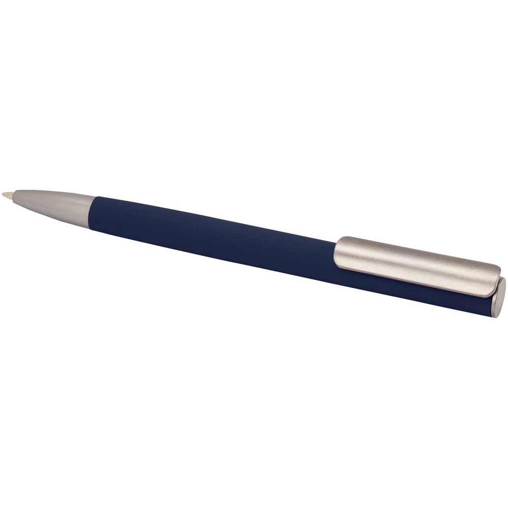 Ziguur Kugelschreiber aus recyceltem Aluminium (schwarze Mine) navy