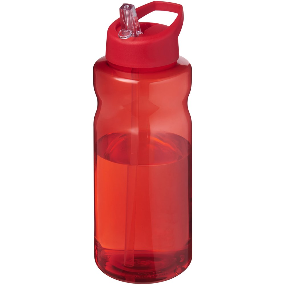 H2O Active® Eco Big Base 1L Sportflasche mit Ausgussdeckel rot, rot