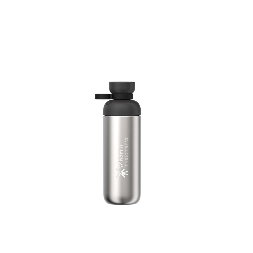 Bouteille d'eau en acier inoxydable recyclé Mepal Vita de 700 ml Noir