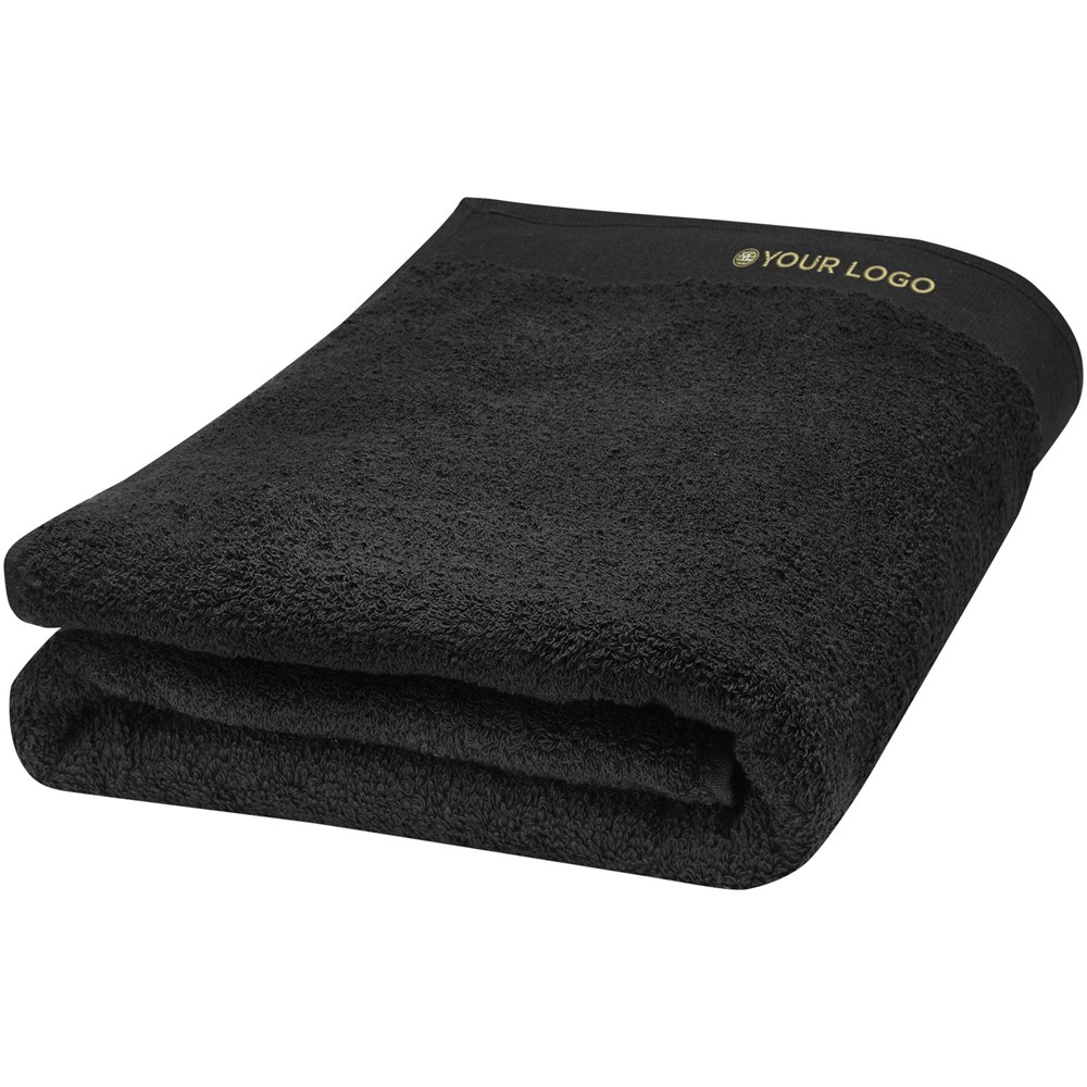 Ellie 550 g/m² Baumwollhandtuch 70 x 140 cm schwarz