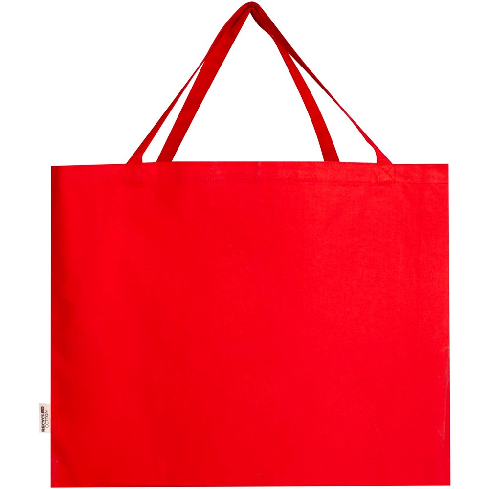 Odessa 220 g/m² Baumwoll Tragetasche aus GRS recycelter Baumwolle 40L rot