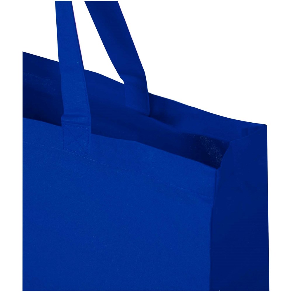 Odessa 220 g/m² Baumwoll Tragetasche aus GRS recycelter Baumwolle 40L royalblau