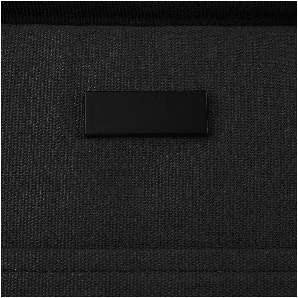 Joey GRS-recycelte Canvas Lunch Kühltasche 6 L für 9 Dosen schwarz