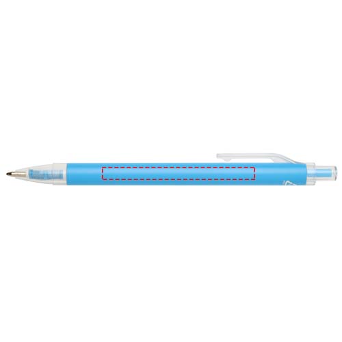 Stylo à bille Spectrum en aluminium recyclé (encre bleue) bleu clair