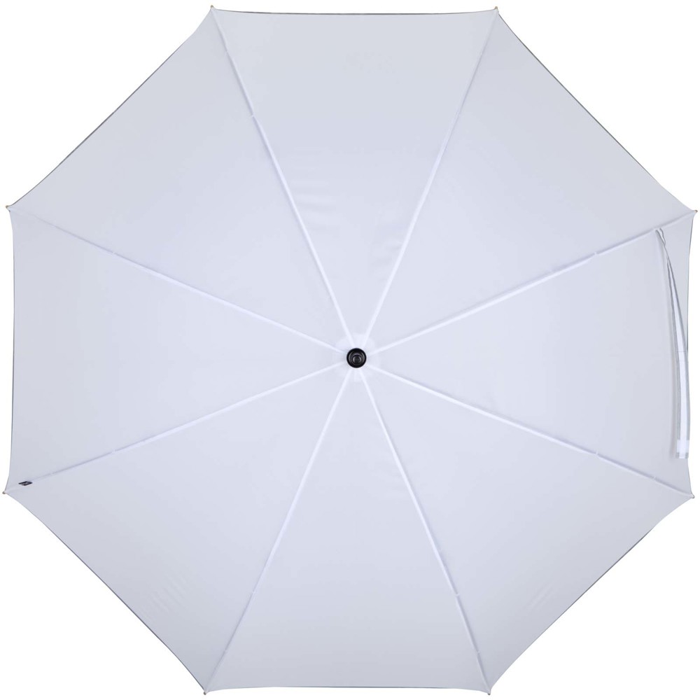 Parapluie Norman 76 cm en RPET résistant au vent blanc