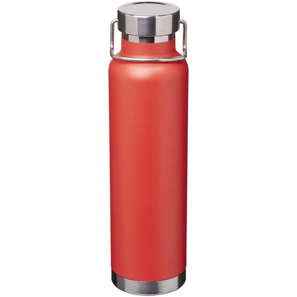 Bouteille avec isolation sous vide Astra de 650 ml en cuivre et acier inoxydable recyclé certifié RCS Rouge