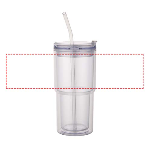 Archer 480 ml doppelwandiger Becher transparent klar