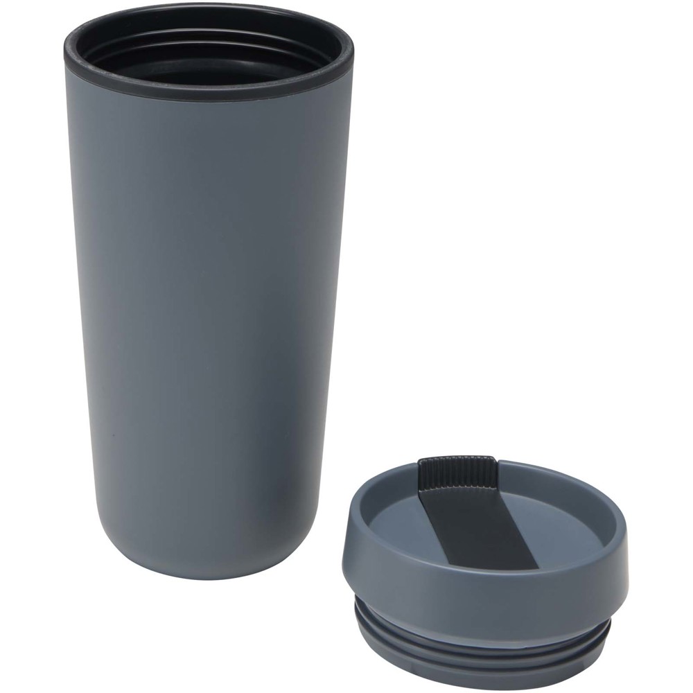 Gobelet en plastique à double paroi Sedona, 480 ml Bleu hale