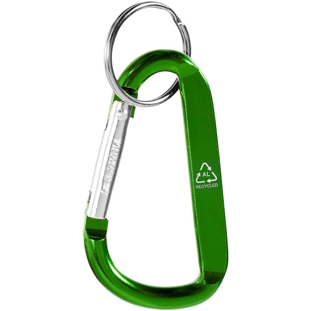 Timor RCS Karabiner Schlüsselanhänger aus recyceltem Aluminium grün