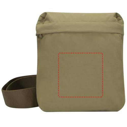 Sac à bandoulière Arca GRS en nylon recyclé Vert forêt