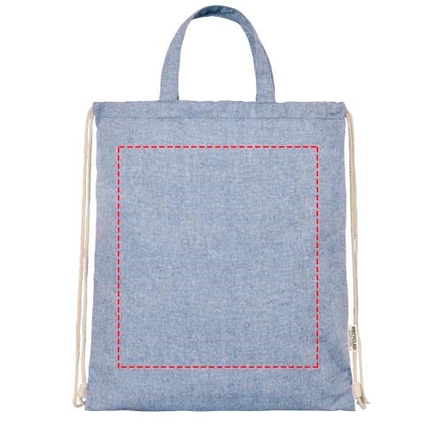 Pheebs 150 g/m² Aware™ recycelter Turnbeutel heather blau