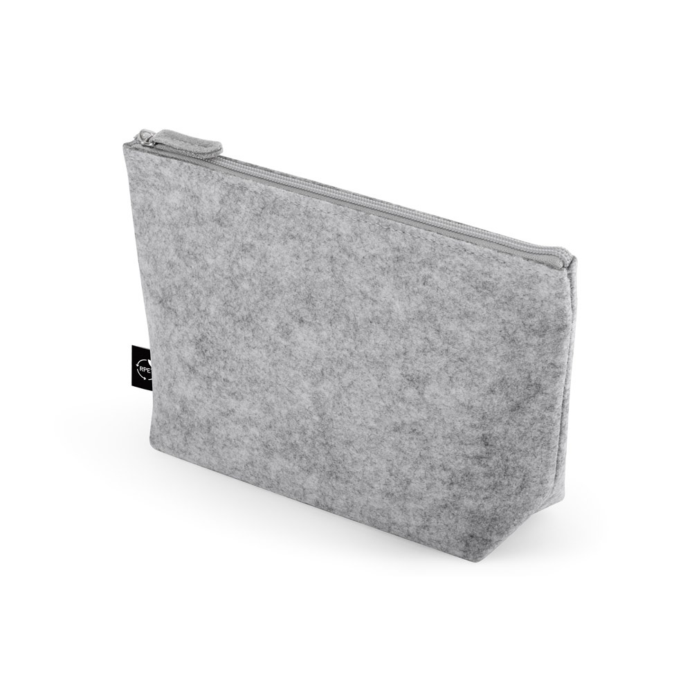 MALLORCA Sacoche multi-usages en feutrine recyclée (100% rPET) gris clair