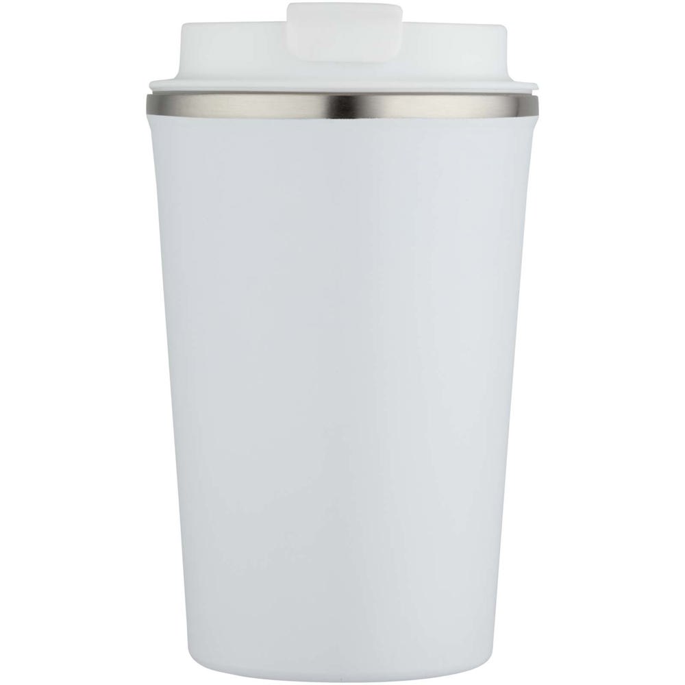 Gobelet en acier inoxydable Newport à double paroi de de 350 ml isolé sous vide blanc