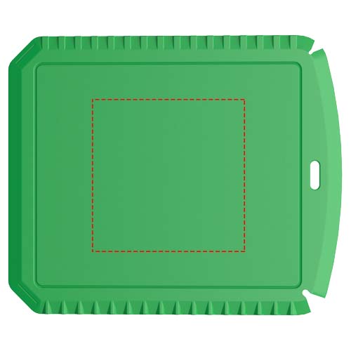 Grattoir à glace Thrym rectangulaire et en plastique recyclé Vert