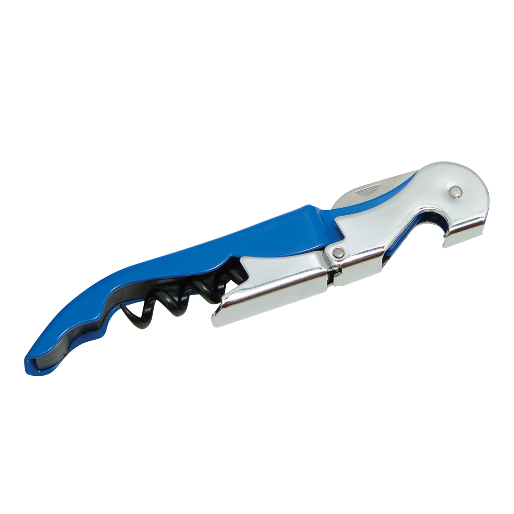Kellnermesser Doppelhebel blau