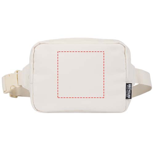 Sac bandoulière de voyage Trip Aware™ de 1 L en matériaux recyclés Blanc cassé