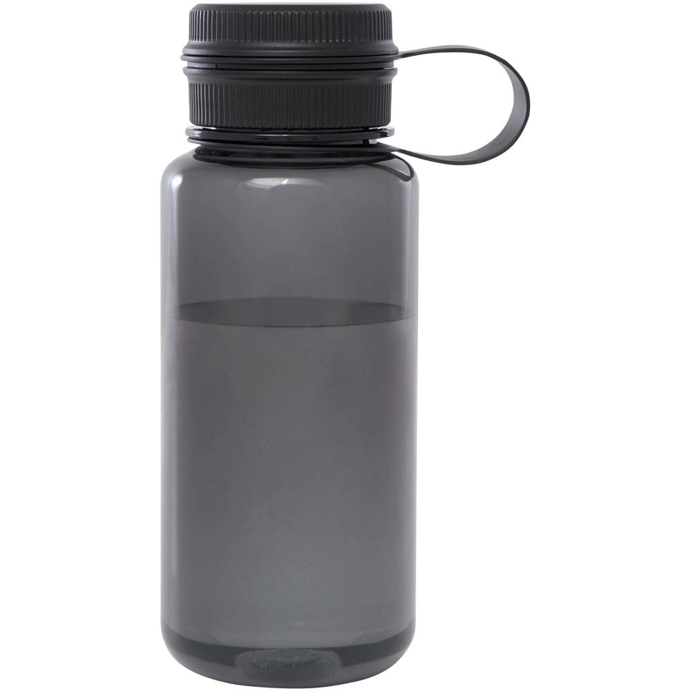 Bouteille sport Ryder de 900 ml en RPET certifié RCS avec couvercle multifonctions Noir