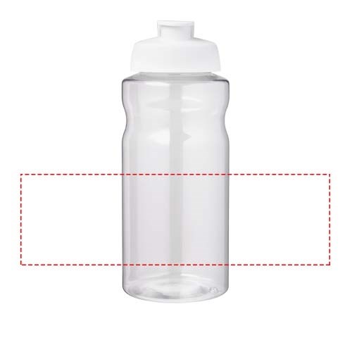 H2O Active® Big Base 1L Sportflasche mit Klappdeckel weiss