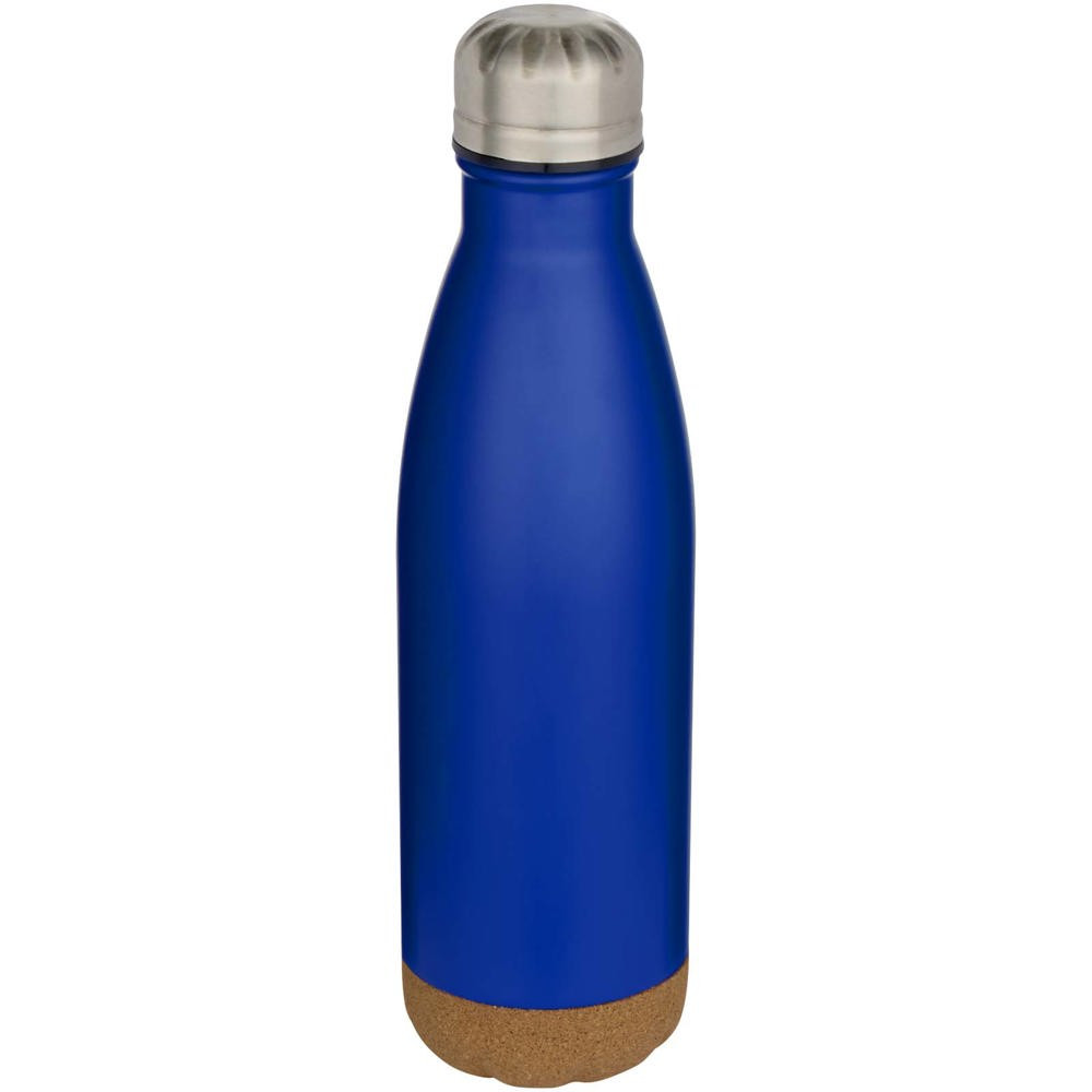 Cove 500 ml doppelwandige, vakuumisolierte Trinkflasche aus Edelstahl mit Korkdetails