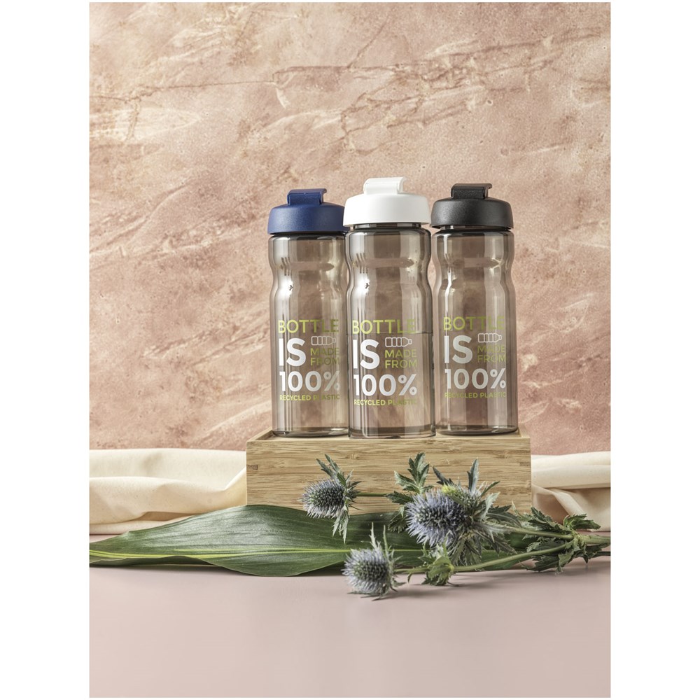 H2O Active® Eco Base 650 ml Sportflasche mit Klappdeckel limone, kohle