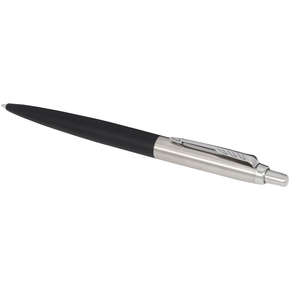 Parker Jotter XL matt mit Kugelschreiber mit Chromverzierung (blaue Mine) schwarz