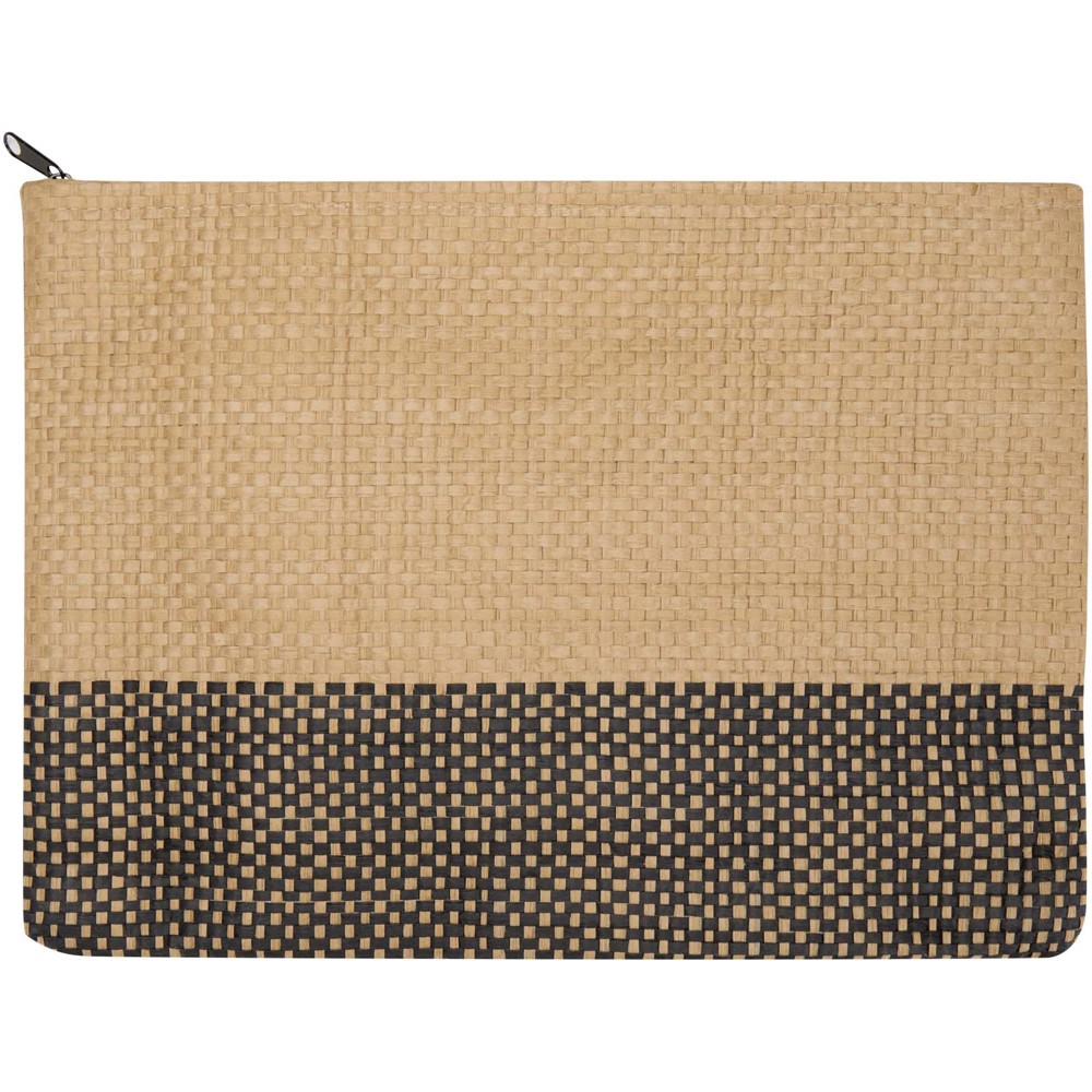Rhythm Strohpapier Beutel mit Reissverschluss, 3 l Schwarz