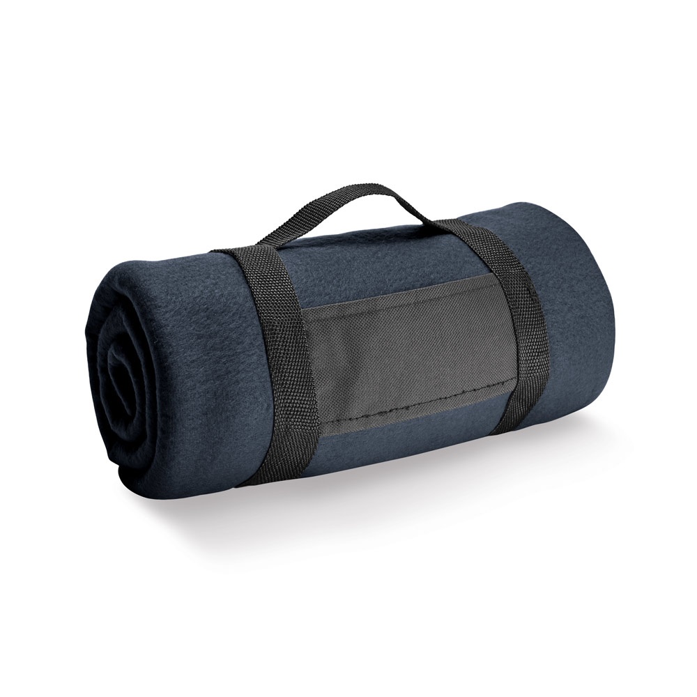 THORPE Couverture polaire (180 g/m²) avec poignée amovible bleu
