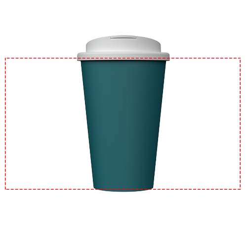 Gobelet isotherme Americano® Infiniti de 350 ml avec couvercle anti-déversement Vert mer profonde