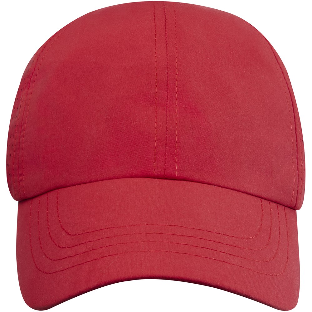 Mica GRS recycelte Cool Fit Kappe mit sechs Segmenten Rot