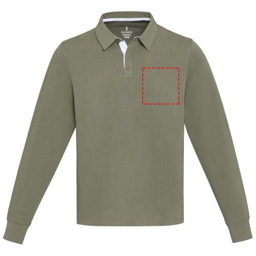 Clyde Rugby Polo Sweatshirt Unisex grün