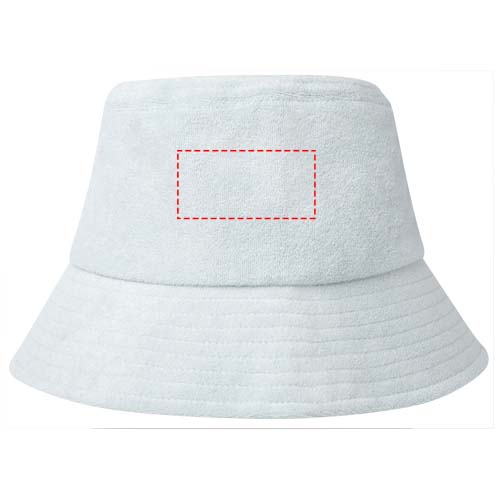 Chapeau anti-UV Melo en tissu éponge recyclé GRS Cloud Blue