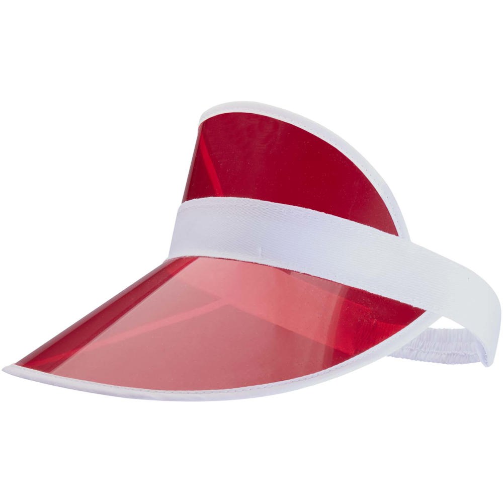 Bright Kappe mit transparentem Schirm rot